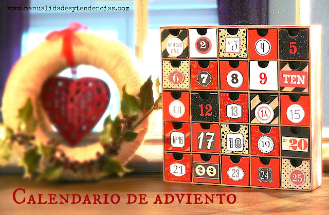 Cómo decorar un calendario de adviento de papel maché