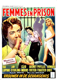 FEMMES EN PRISON / VROUWEN IN DE GEVANGENIS. Cartel. Bélgica. Women’s Prison. 1955. Estados Unidos. Dirección: Lewis Seiler. Reparto: Ida Lupino, Jan Sterling, Cleo Moore, Audrey Totter, Phyllis Thaxter, Howard Duff, Warren Stevens, Barry Kelley, Gertrude Michael, Vivian Marshall, Mae Clarke, Ross Elliott, Adele August, Don C. Harvey, Juanita Moore, Edna Holland, Lynne Millan, Mira McKinney, Mary Newton, Diane DeLaire, Frances Morris, Murray Alper, Eddie Foy III, Lorna Thayer.