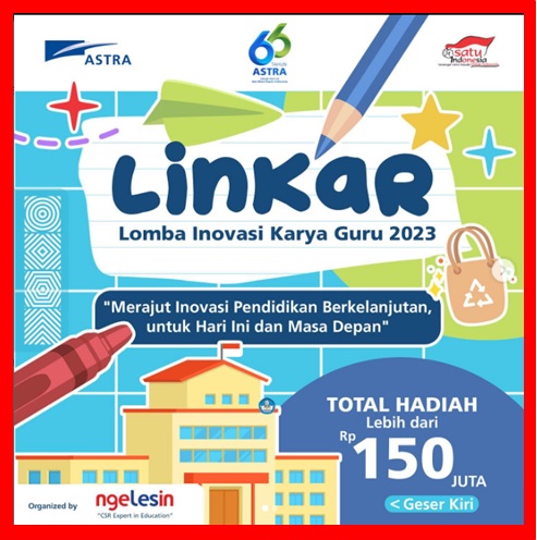 Lomba Inovasi Karya Guru LINKAR 2023 PAUD TK SD SMP SMK Sederajat