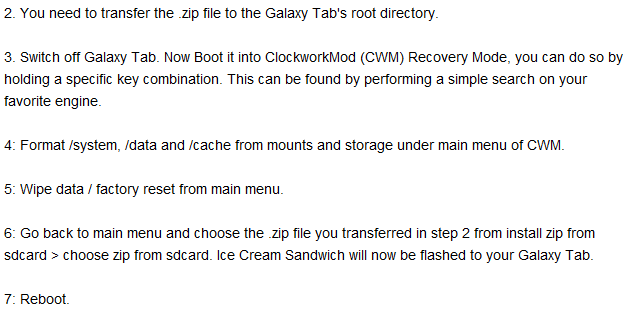 Install Or Port Android ICE Cream On Galaxy Tab