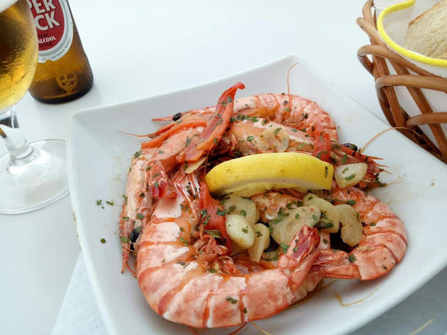 Fresh sea food served on Sao Miguel - Azores