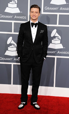 Justin Timberlake at the 2013 Grammy Awards