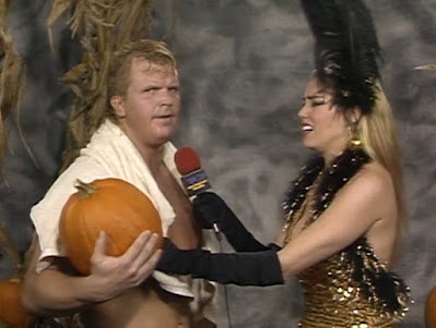 WCW Halloween Havoc 1991 Review - Missy Hyatt interviews Bobby Eaton about how much he loves his pumpkin
