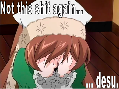 Facepalm desu by RainbowSeizureFox