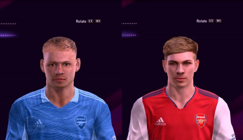 Aaron Ramsdale & Emile Smith Rowe Face For PES 2013