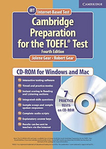 Cambridge Preparation for the TOEFL® Test Student CD-ROM