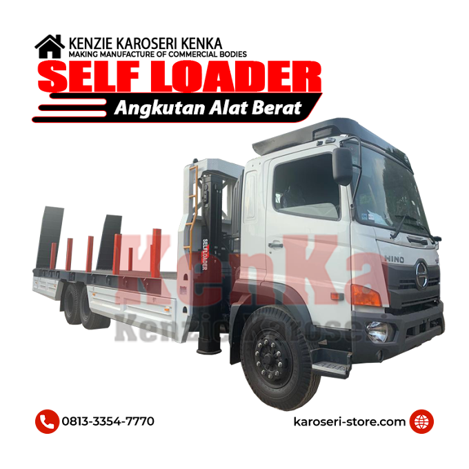 Karoseri Angkutan Alat Berat Self Loader - Indonesia