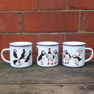 Puffin mug by Alice Draws The Line.co.uk