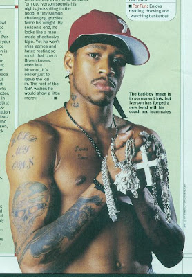 Allen Iverson Praying Tattoo