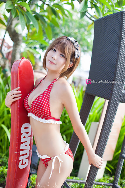 Heo-Yun-Mi-Red-and-White-Bikini-02-very cute asian girl-girlcute4u.blogspot.com