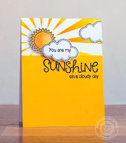 Sunny Studio: Sunny Sentiments You are My Sunshine card by Marion Vagg