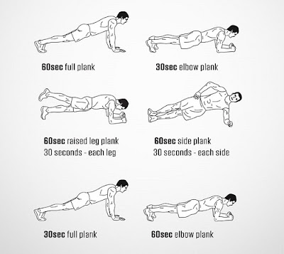Different planking positions