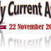 22 November 2022 Current Affairs 