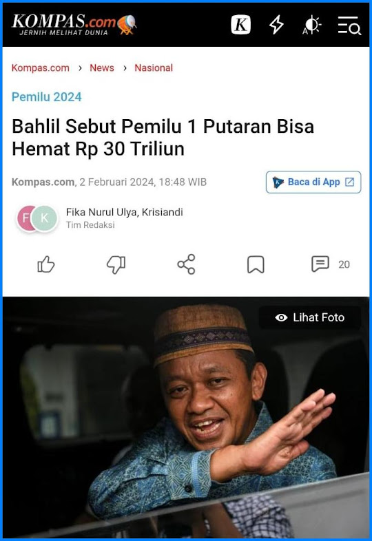 rame bicara Pilpres satu putaran hemat PULUHAN TRILIUN Februari 2024 mereka rame-rame bicara Pilpres satu putaran hemat PULUHAN TRILIUN, Maret 2024 terkuak korupsi RATUSAN TRILIUN !!!