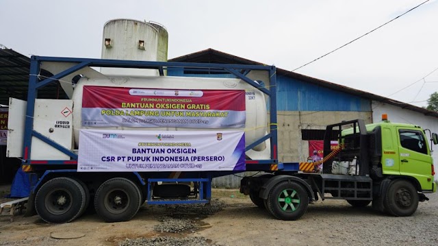 Tangani Covid-19, Pupuk Indonesia Sudah Salurkan Bantuan  286,8 Ton Oksigen 