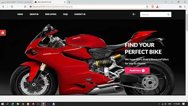 bike rental system project in php