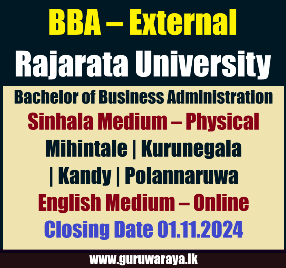 Bachelor of Business Administration - Rajarata University