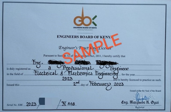 How to register as a professional engineer in Kenya