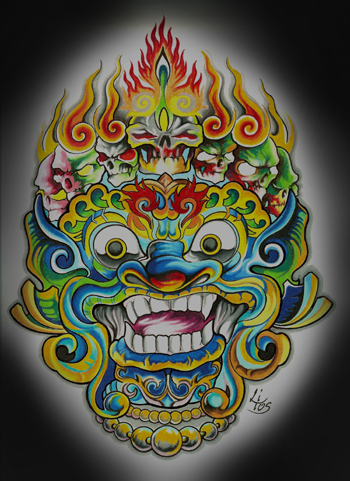 Mask Tattoo Design mask