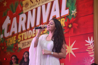 Tamil Actress Singer Andrea Stills in White Salwar Kameez at Narayana Group of Schools Carnival Inauguration  0015.jpg