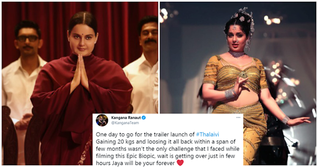 People Brand Kangana A ‘Liar’ After She Shares Glimpses Of Her ‘Thalaivi’ Body Transformation