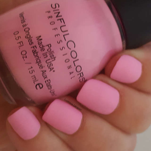 Bubble-gum-pink-nail-polish-with-a-matte-finish