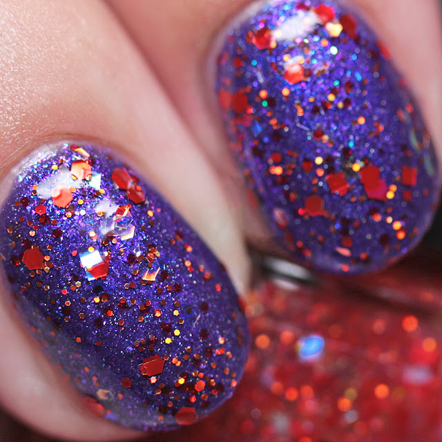 Leesha's Lacquer Red Viper over Space & Time