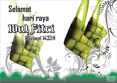 Kartu Ucapan Lebaran Idul Fitri 2012 m-wali