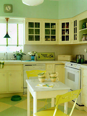 Kitchen Ideas Pale yellow kitchen cabinets Back splash tile