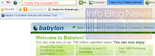 Cara Menghapus Babylon Toolbar Pada Browser Anda