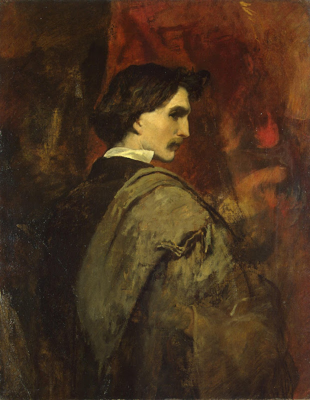 Self-portrait by Anselm Feuerbach - Portrait paintings from Hermitage Museum