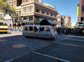 BART float Warriors Parade