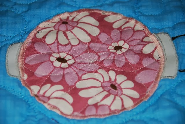 Johanna Detail of quilted pink lamp