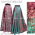 Rok Panjang Muslim Terbaru Flowery Velvet Umbrella Skirt 