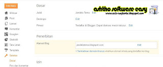 Cara Mengganti/Mengatur Custom Domain Blogger