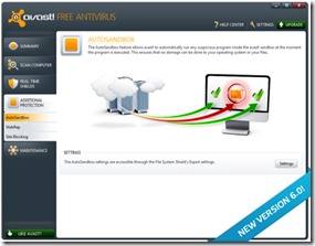 Avast Free Antivirus 6.0
