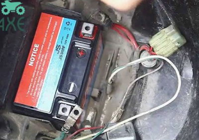 recover the motorcycle battery