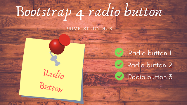 Bootstrap 4 radio button