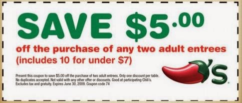 chilis coupons 2018