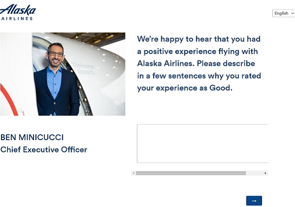 Alaska Airline Customer Satisfaction Survey Sweepstakes