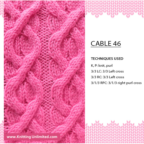 Cable 46, 35 stitches