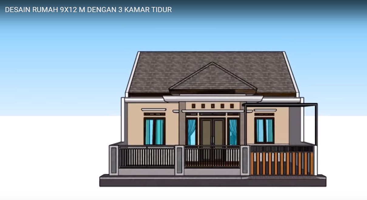 Desain Dan Denah Rumah Minimalis Ukuran 9 X 12 M