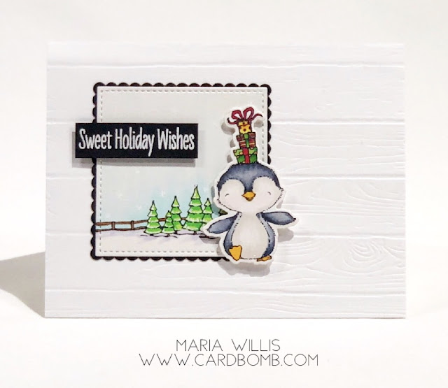 #cardbomb, #mariawillis, #cards, #craft, #create, #handmade, #cardmaking, #christmas, #penguin, #stamp, #copics, #copicmarkers, #art, #color, #ink, #paper, #simonsaysstamps, 