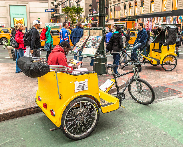 Conhecendo Nova York de pedicab