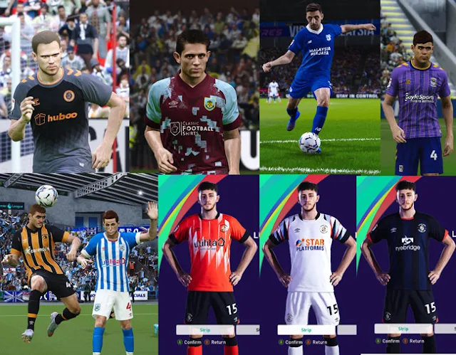 Update EFL Official Kit 2022-23 For eFootball PES 2021