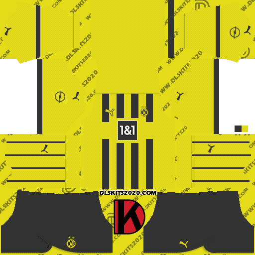 Borussia Dortmund Kits 2022-2023 Puma For Dream League Soccer Kits 2019 (Home)