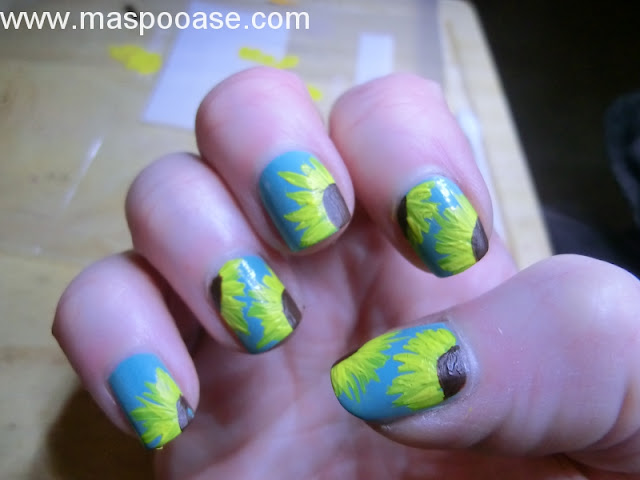 Sunflower Nailart Tutorial