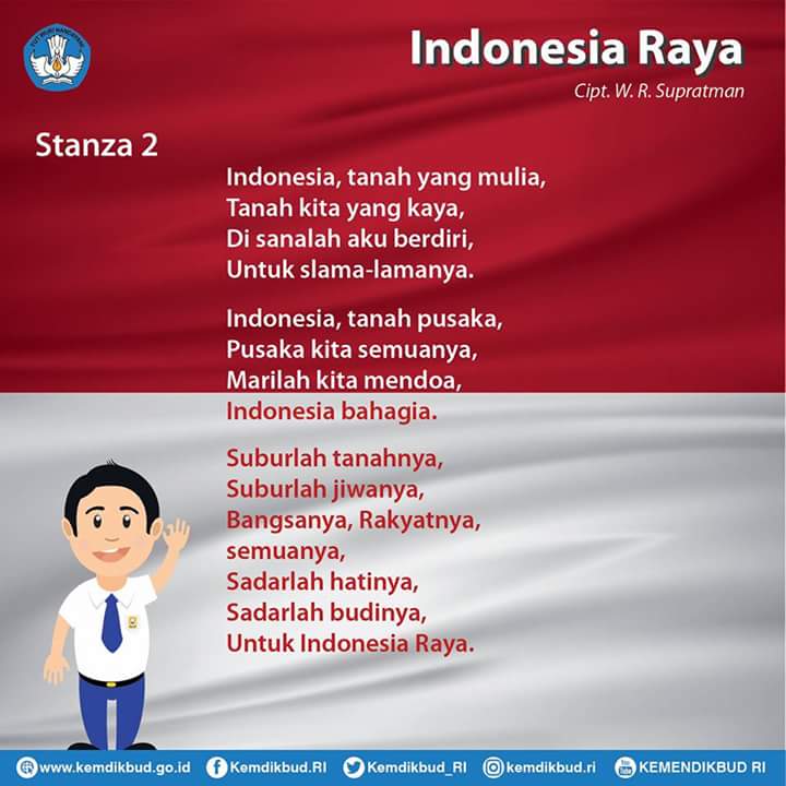  Lirik  Lagu  Indonesia Raya  3 Stanza KEPOINDONESIA