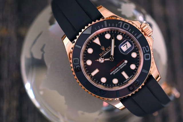 Réplica de reloj de oro de Lionel Messi y Rolex Yacht-Master Everose