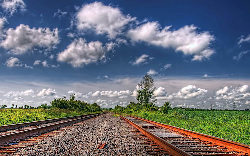 gambar rel kereta api